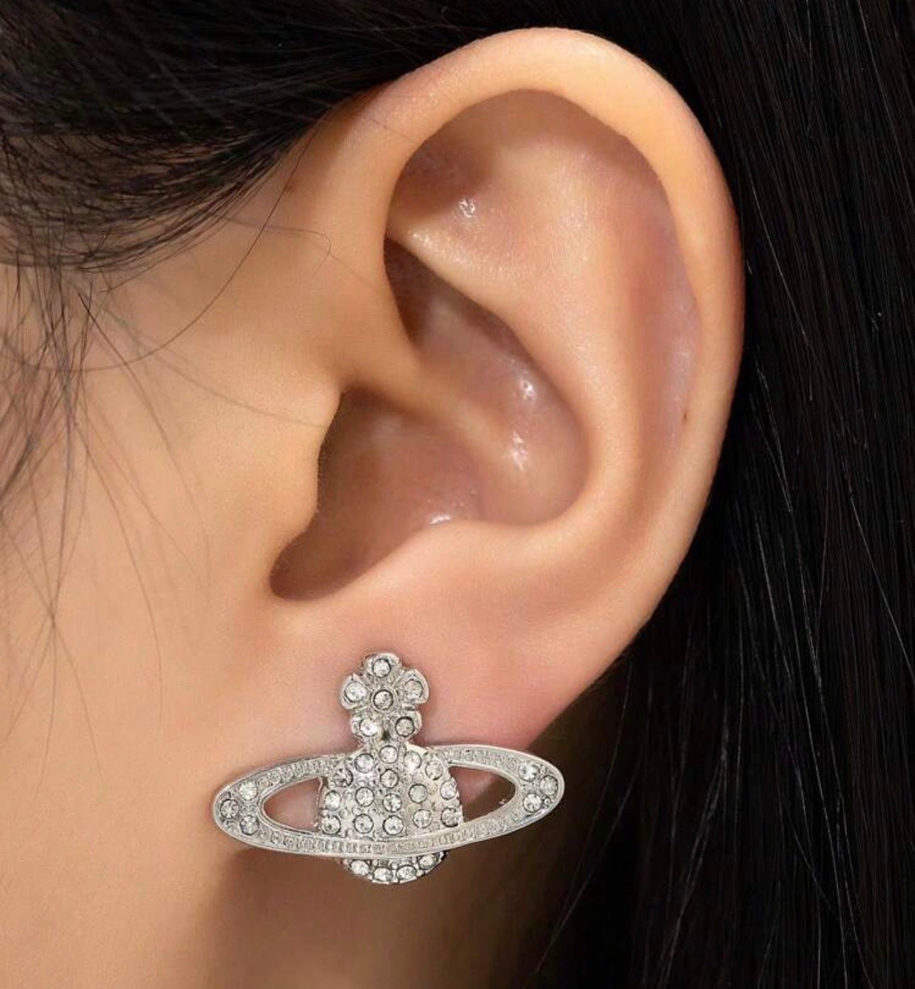 Crystal Orb Stud Earrings