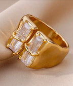 Twin Stone Rings