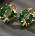 Emerald Brick Road Hoops