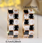 Checkered LOVE Earring
