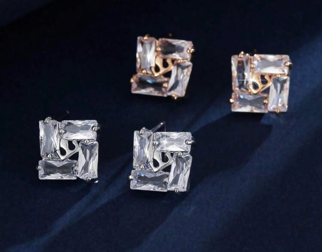Crown CZ Studs