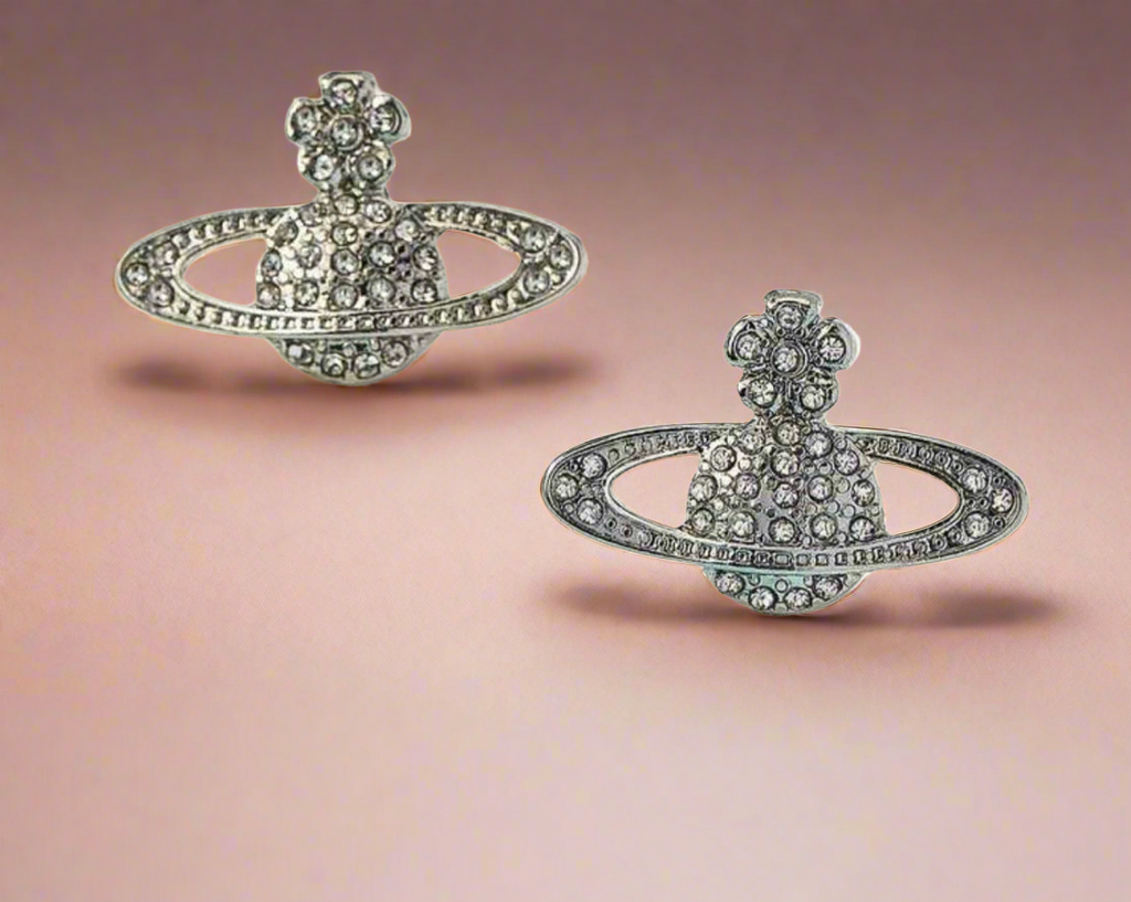 Crystal Orb Stud Earrings