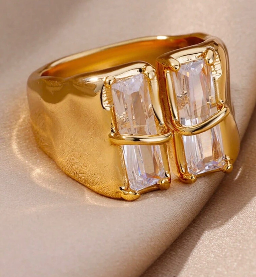 Twin Stone Rings