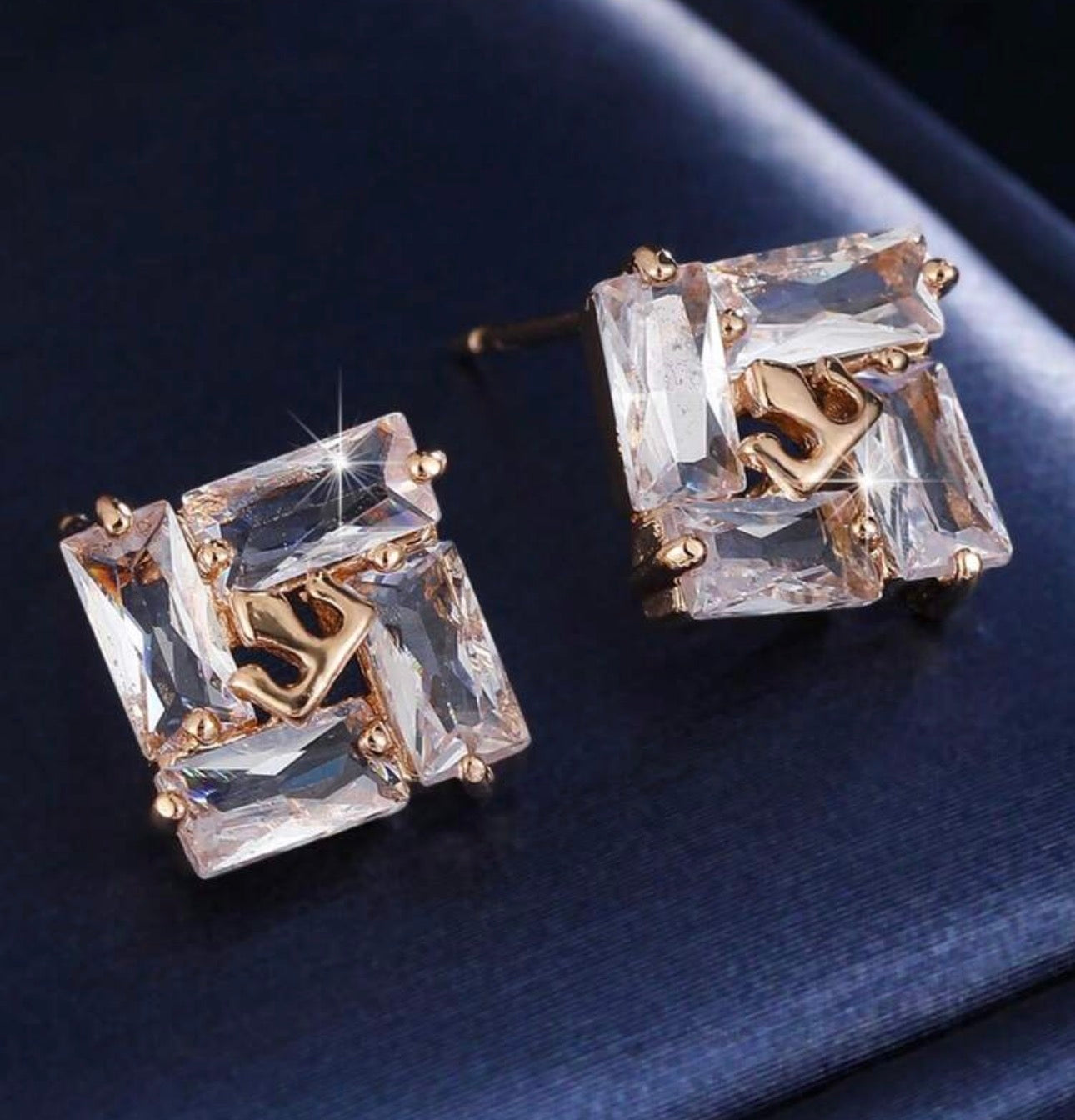 Crown CZ Studs