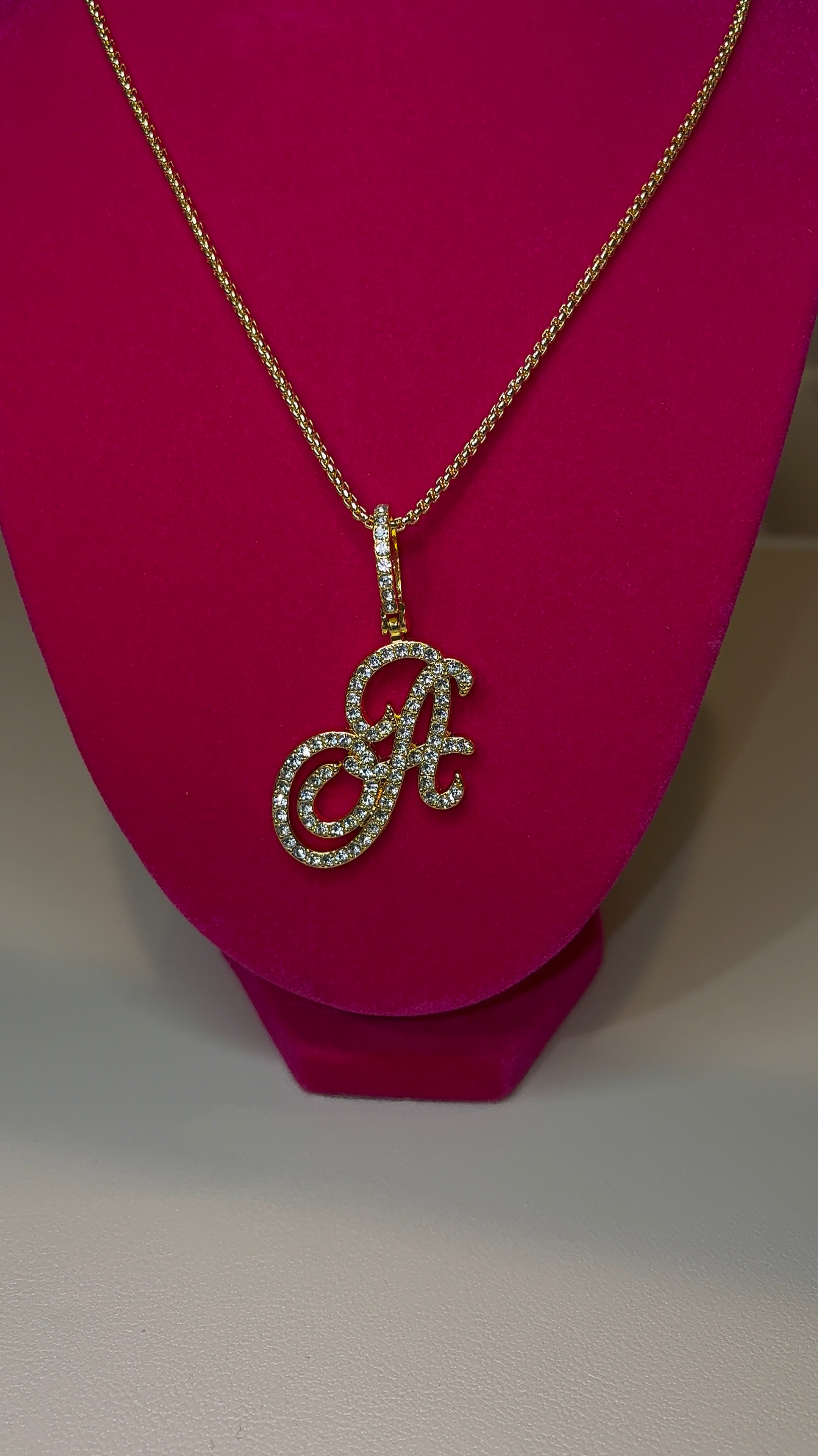 Cursive Alphabet "Letter Chain" Necklace