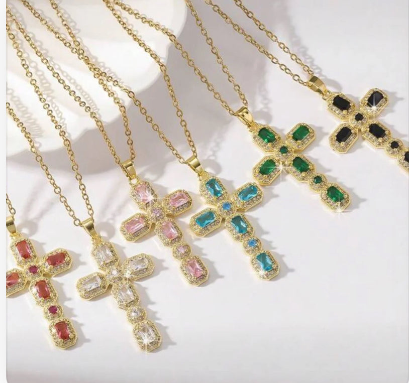 Cubic Zirconia Cross