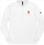 Adidas Quarter Zip, Bold lines Monochromatic Embroidered HV logo Pullover