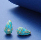 Teardrop with colored rhinestones