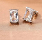 Emerald Cut Studs