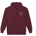Man of Faith Cross Hoodie | Christian Faith Pullover, Scripture Graphic