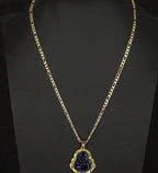 Buddha Pendant 3MM Flat Figaro Chain Necklace