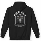 Man of Faith Cross Hoodie | Christian Faith Pullover, Scripture Graphic