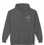Man of Faith Cross Hoodie | Christian Faith Pullover, Scripture Graphic
