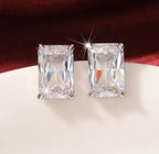 Emerald Cut Studs
