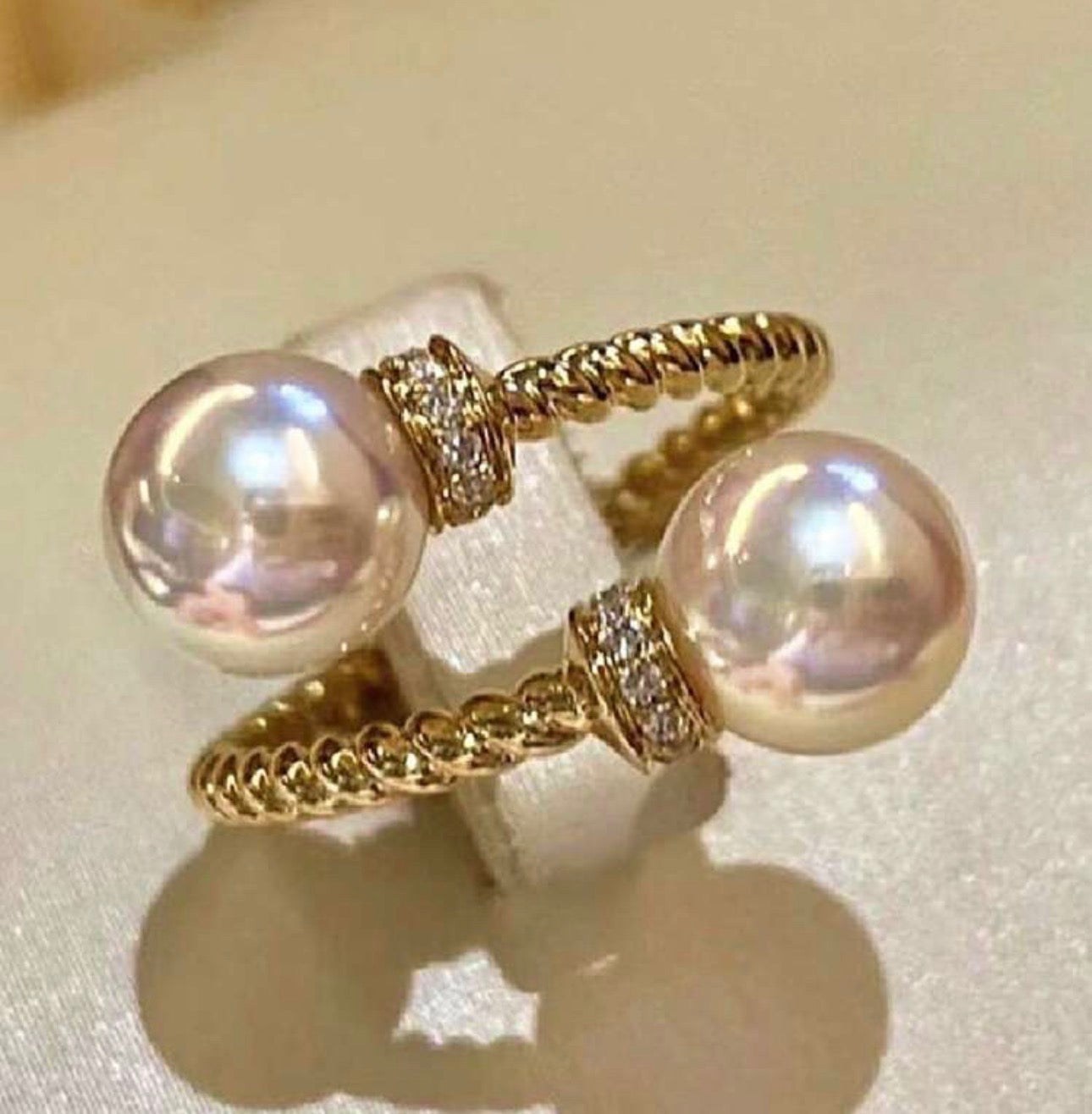 Diamonds & Pearls Ring